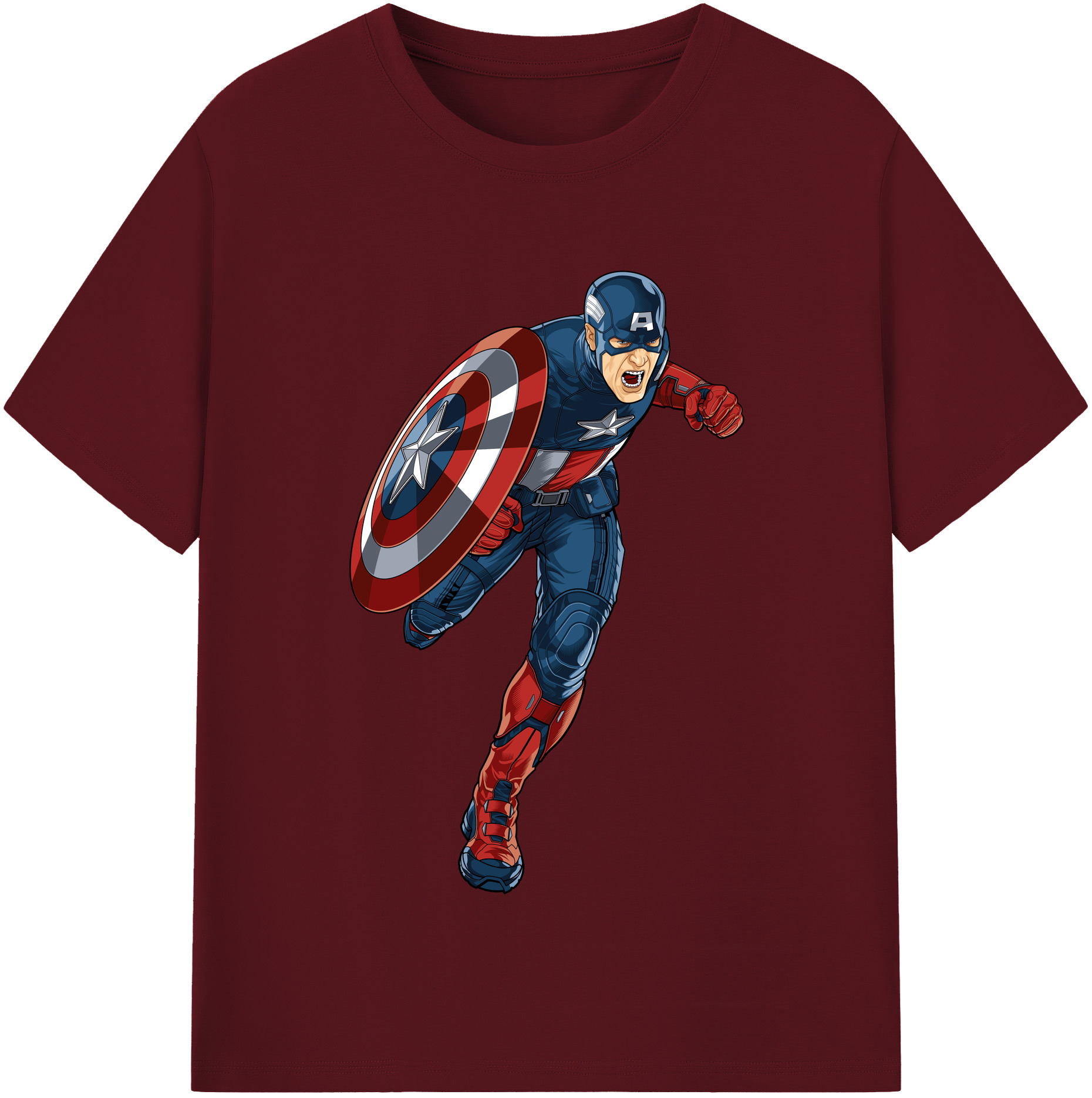 （画像用） アベンジャーズ The Avengers 綿100％半袖Tシャツ（フロントプリント）